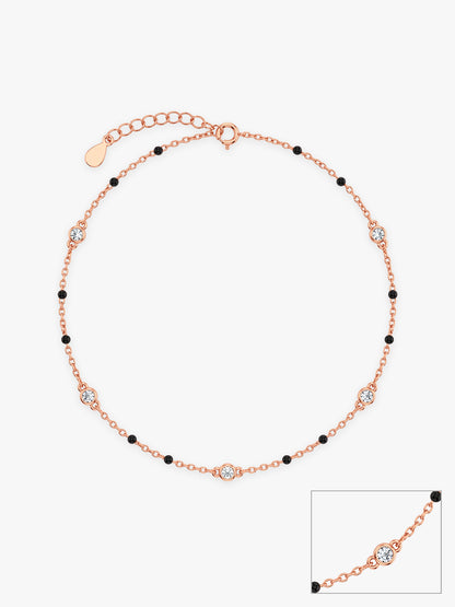 Rose Gold Simply Classic Anklet