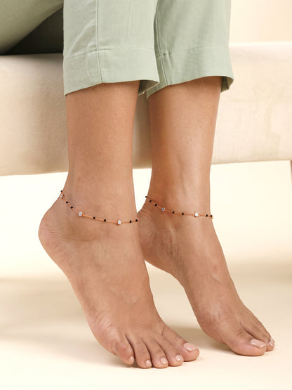 Rose Gold Simply Classic Anklet