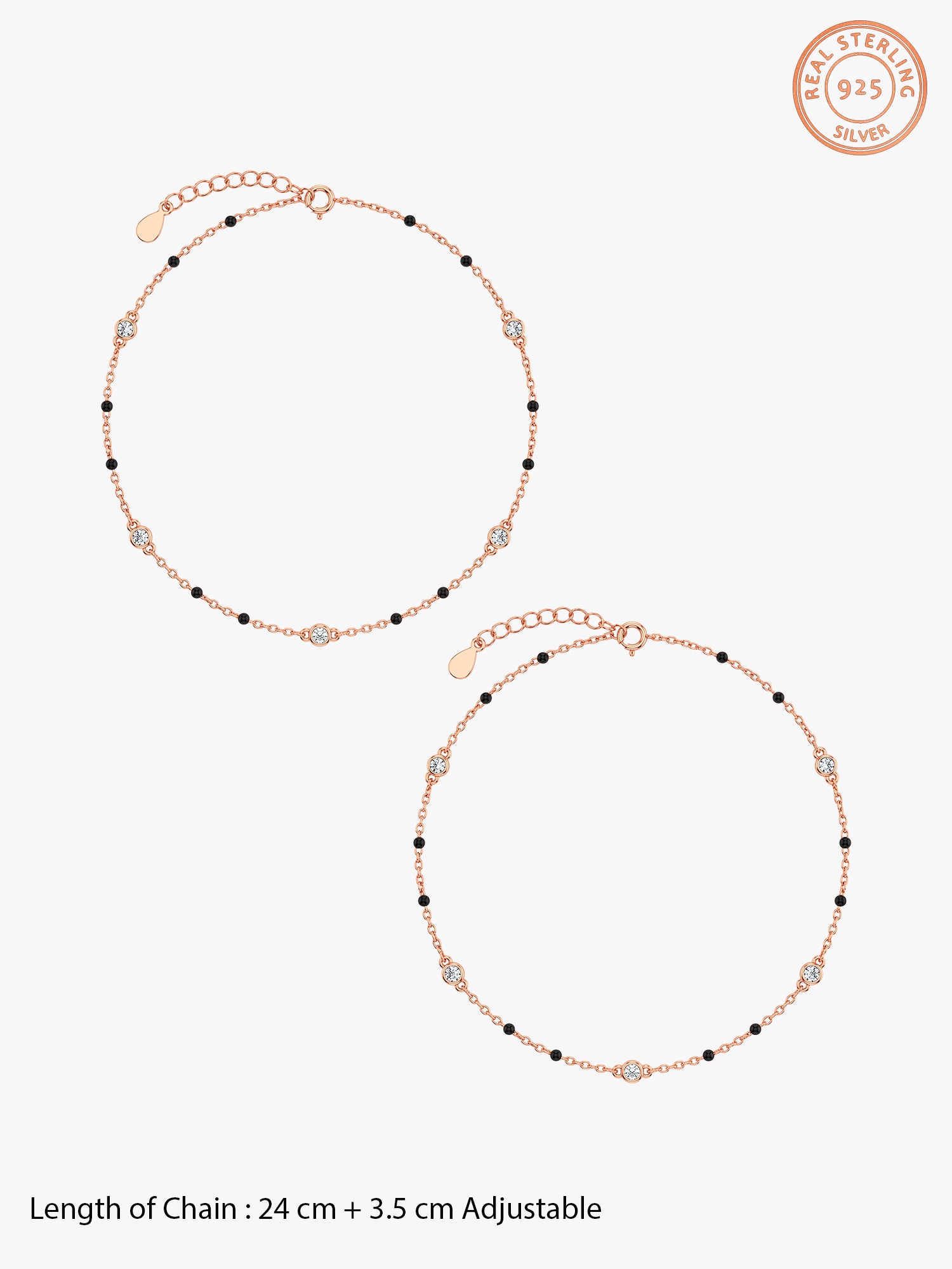 Rose Gold Simply Classic Anklet