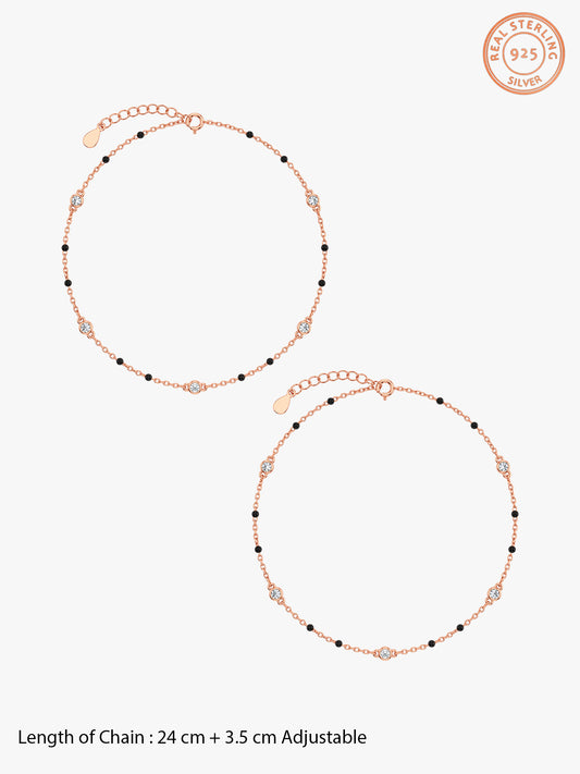 Rose Gold Simply Classic Anklet