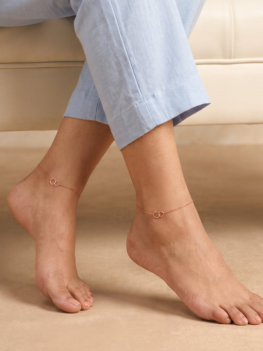 Rose Gold Everlink Anklet