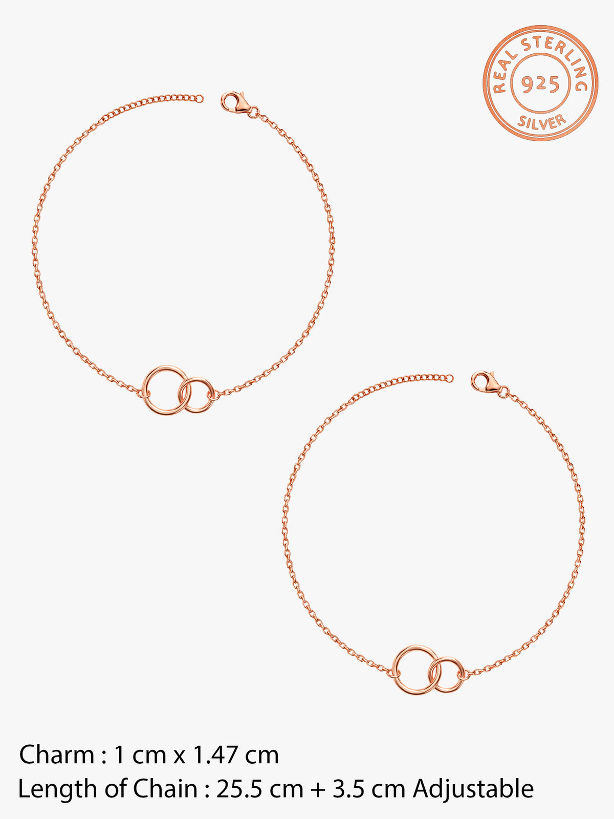 Rose Gold Everlink Anklet