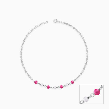 Silver Radiant Rhythm Anklet
