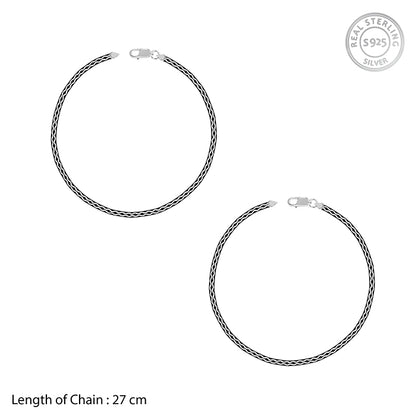 Black Rhodium Celtic Anklet