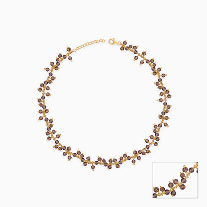 Golden Smoky Quartz Anklet