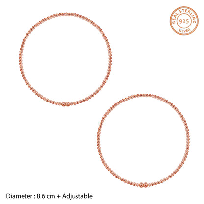 Rose Gold Madonna Anklet