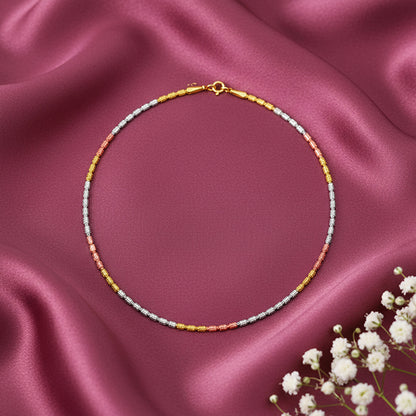 Triple Tone Bonded Anklet