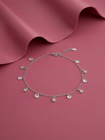 Silver Dreamy Charms Anklet