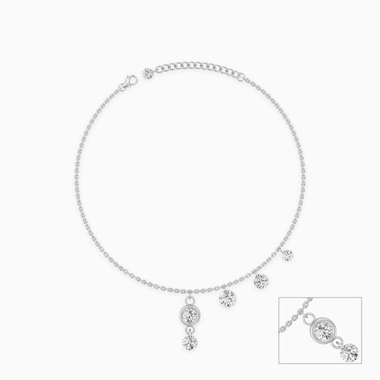 Silver Charmelle Anklet