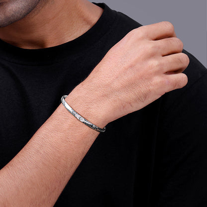 Silver Tejveer Kada For Him