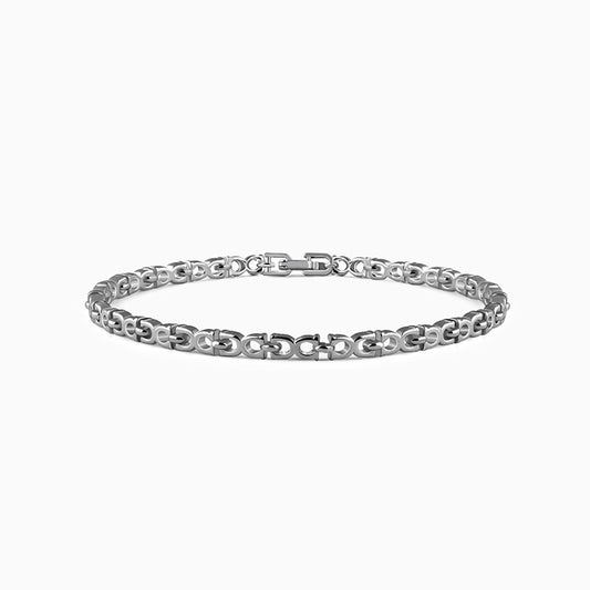 Silver Silent Flex Bracelet For Him