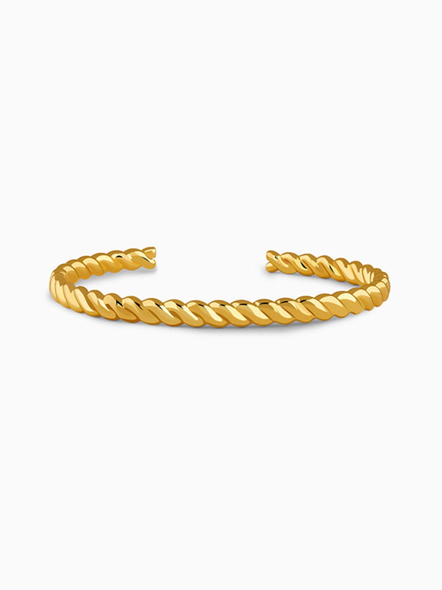 Kriti Sanon Golden Helix Twist Cuff Bracelet