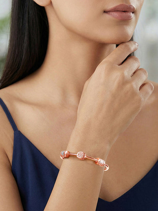 Dual Tone Maison Glow Silver Bracelet