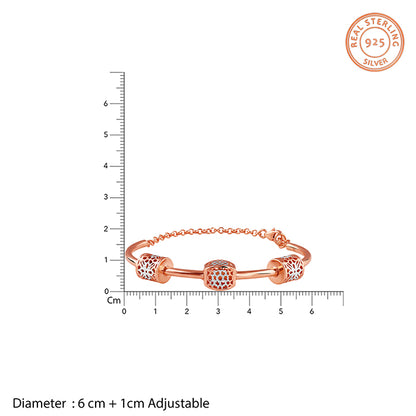 Dual Tone Maison Glow Silver Bracelet