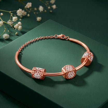 Dual Tone Maison Glow Silver Bracelet