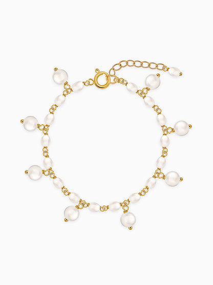 Golden Julianne Pearl Bracelet