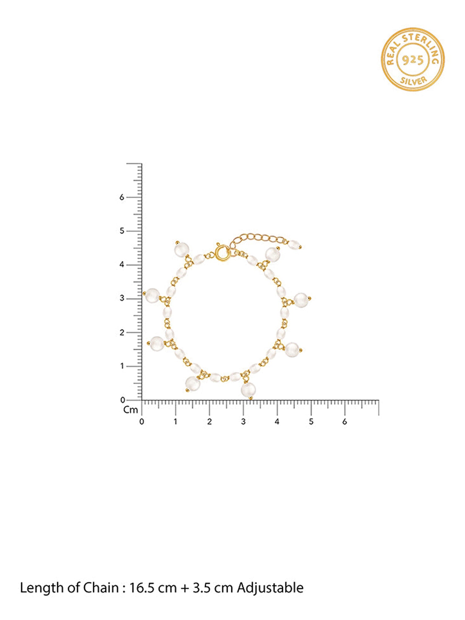 Golden Julianne Pearl Bracelet