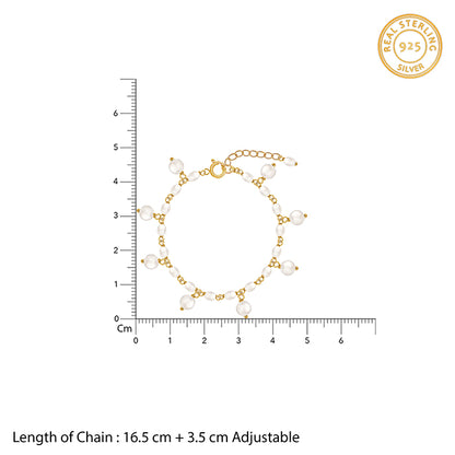 Golden Julianne Pearl Bracelet