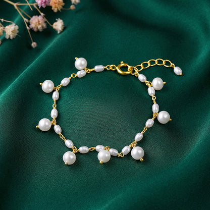 Golden Julianne Pearl Bracelet