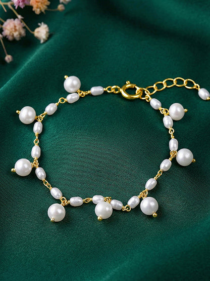 Golden Julianne Pearl Bracelet