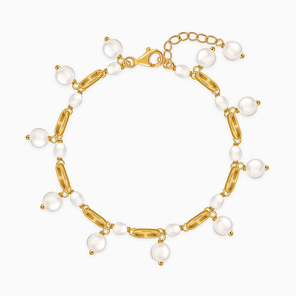 Golden Jessica Pearl Bracelet