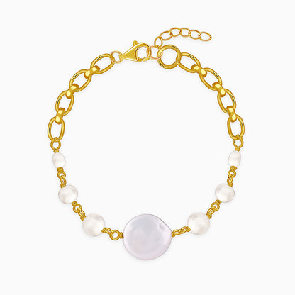 Golden Charlize Pearl Bracelet