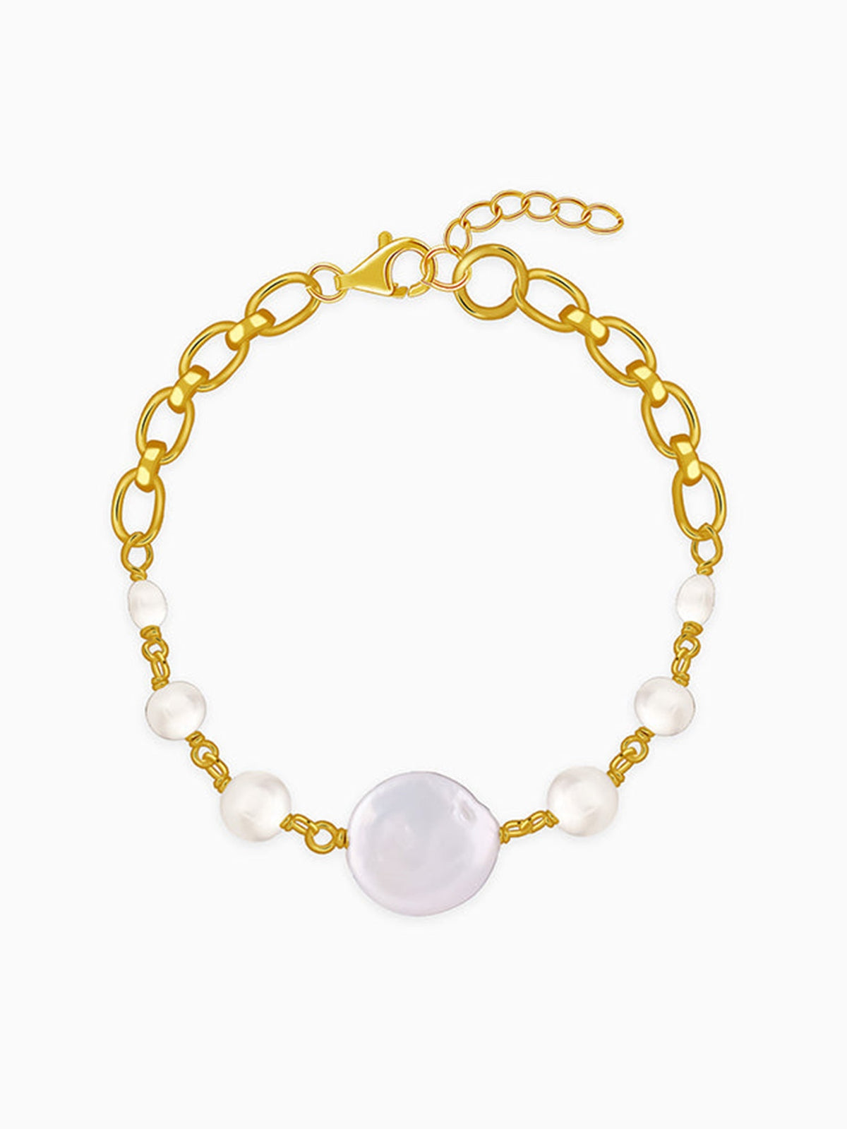 Golden Charlize Pearl Bracelet