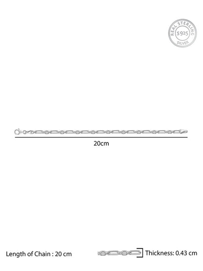 Silver Heshe Bracelet for Him