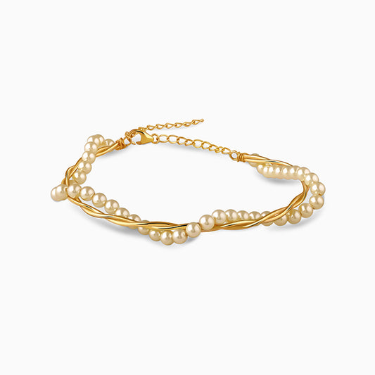 Golden Leatrice Layered Bangle Bracelet