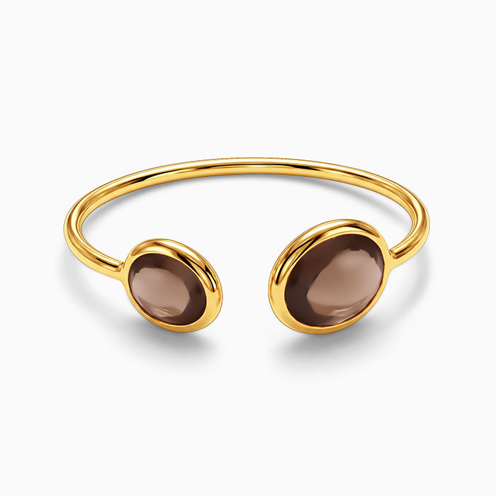 Golden Dual Essence Cuff Bracelet