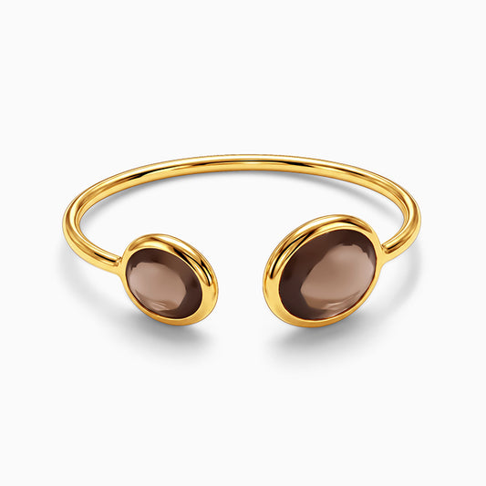 Golden Dual Essence Cuff Bracelet