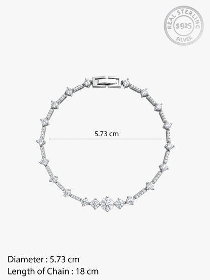 Silver Everglow Luma Bracelet (Size 5.73)