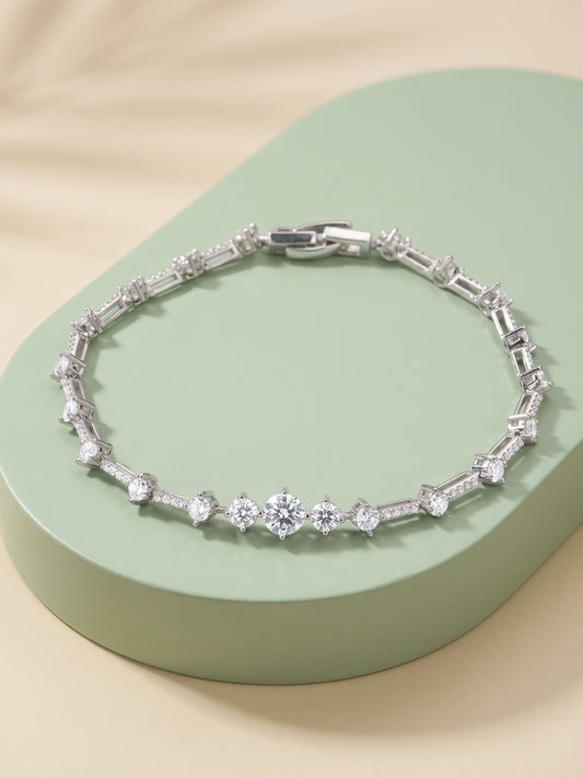 Silver Everglow Luma Bracelet (Size 6.04)