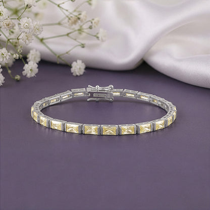 Silver Elegant Tennis Bracelet