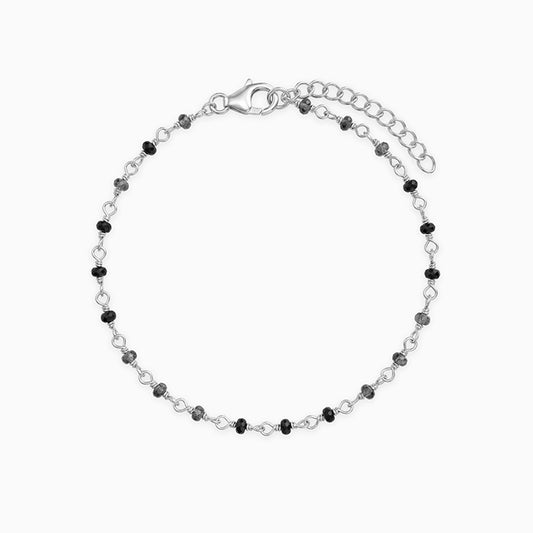 Silver Noir Nest Bracelet