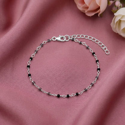 Silver Noir Nest Bracelet