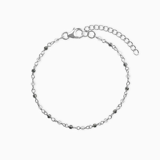 Silver Starlit Weave Bracelet