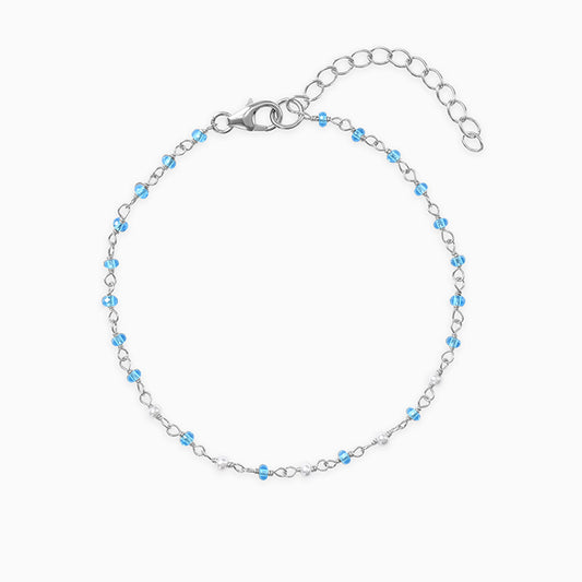 Silver Azure Spark Bracelet