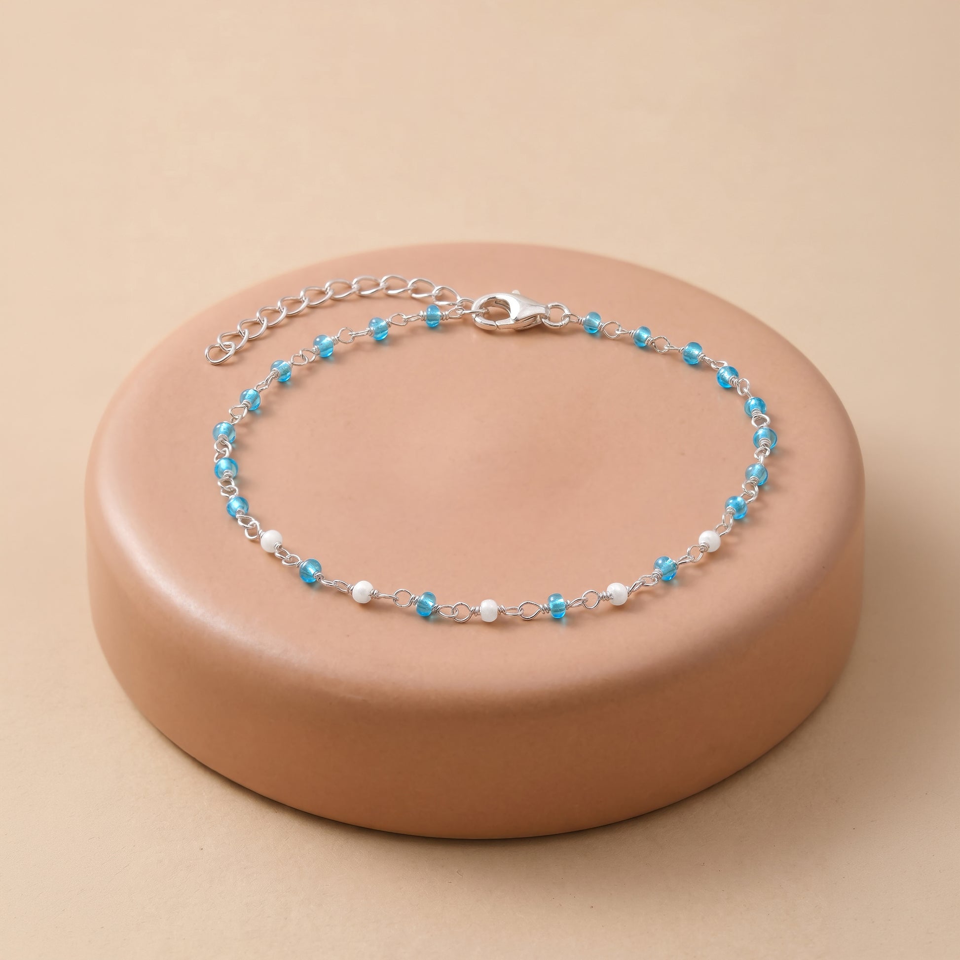 Silver Azure Spark Bracelet