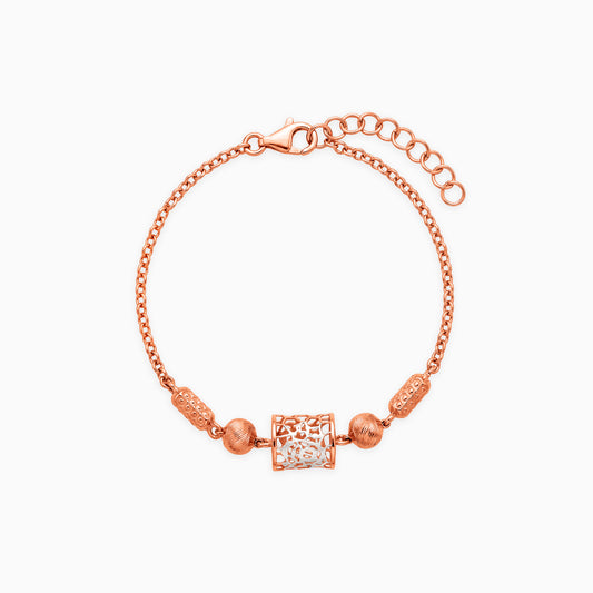 Dual Tone Myrina Silver Bracelet