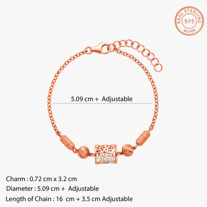 Dual Tone Myrina Silver Bracelet