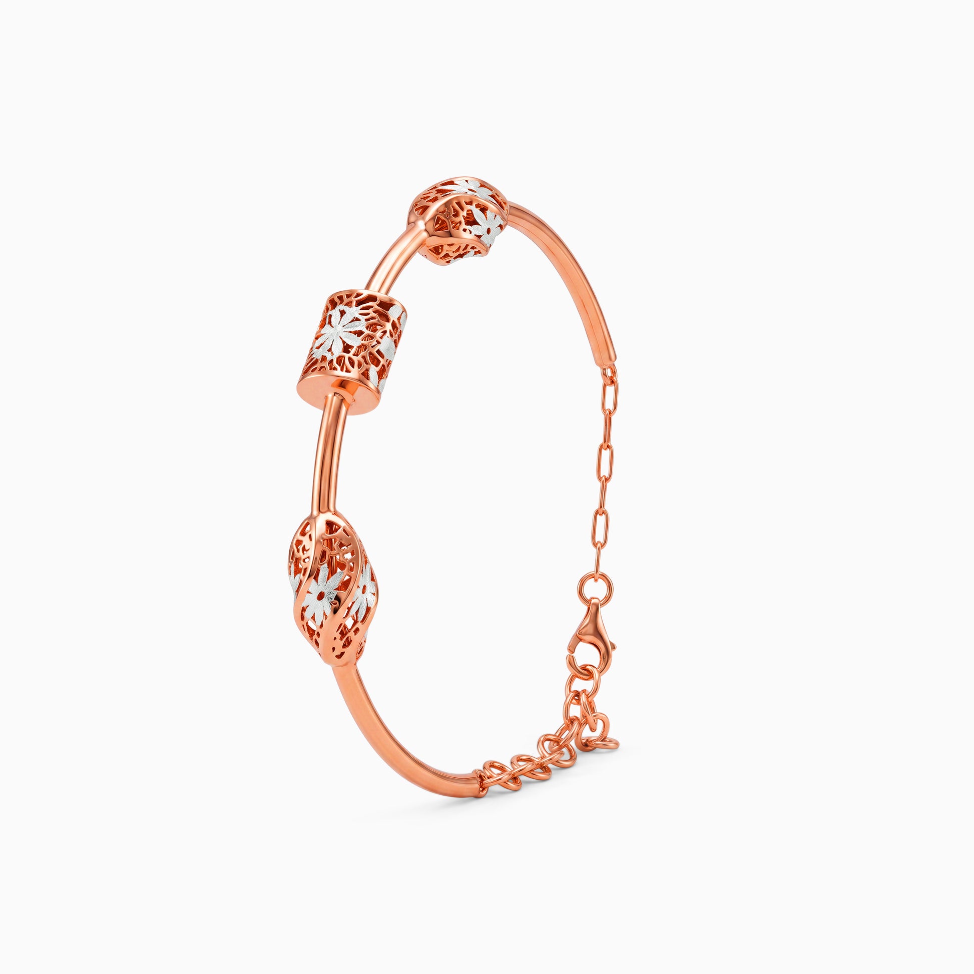 Dual Tone Ambrus Silver Bracelet