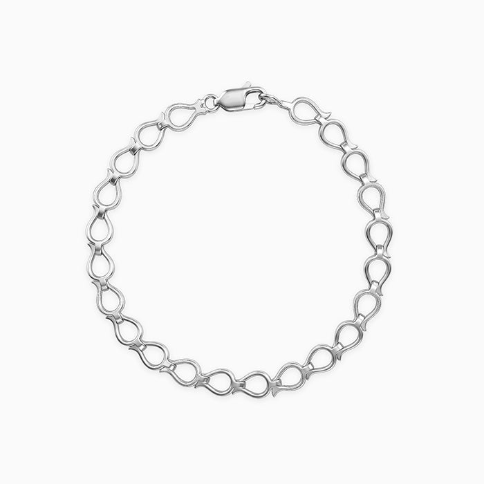 Silver Effortless Fashion Bracelet For Him