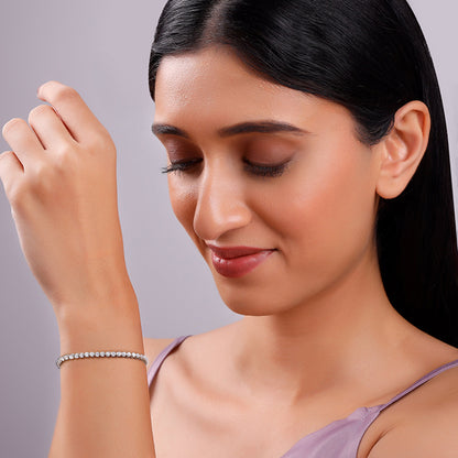 Silver Glow Up Tennis Bracelet