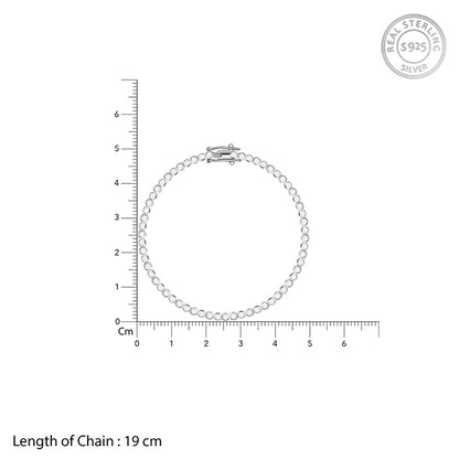 Silver Glow Up Tennis Bracelet