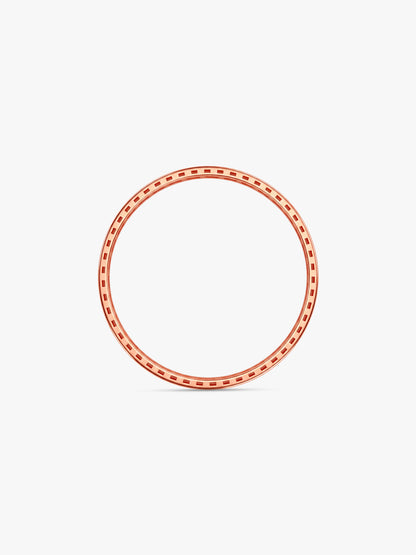 Dual Tone Intricate Weave Silver Bangle (Size 2.4)