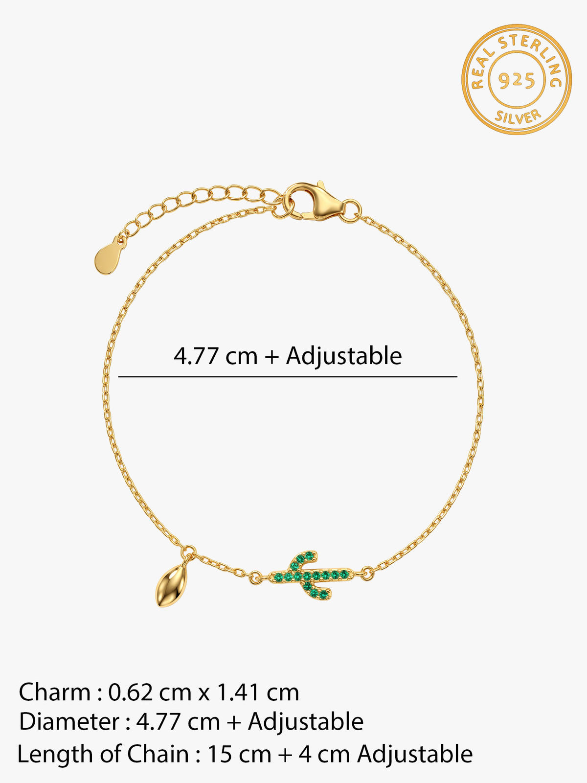 Golden Cactus Crush Bracelet