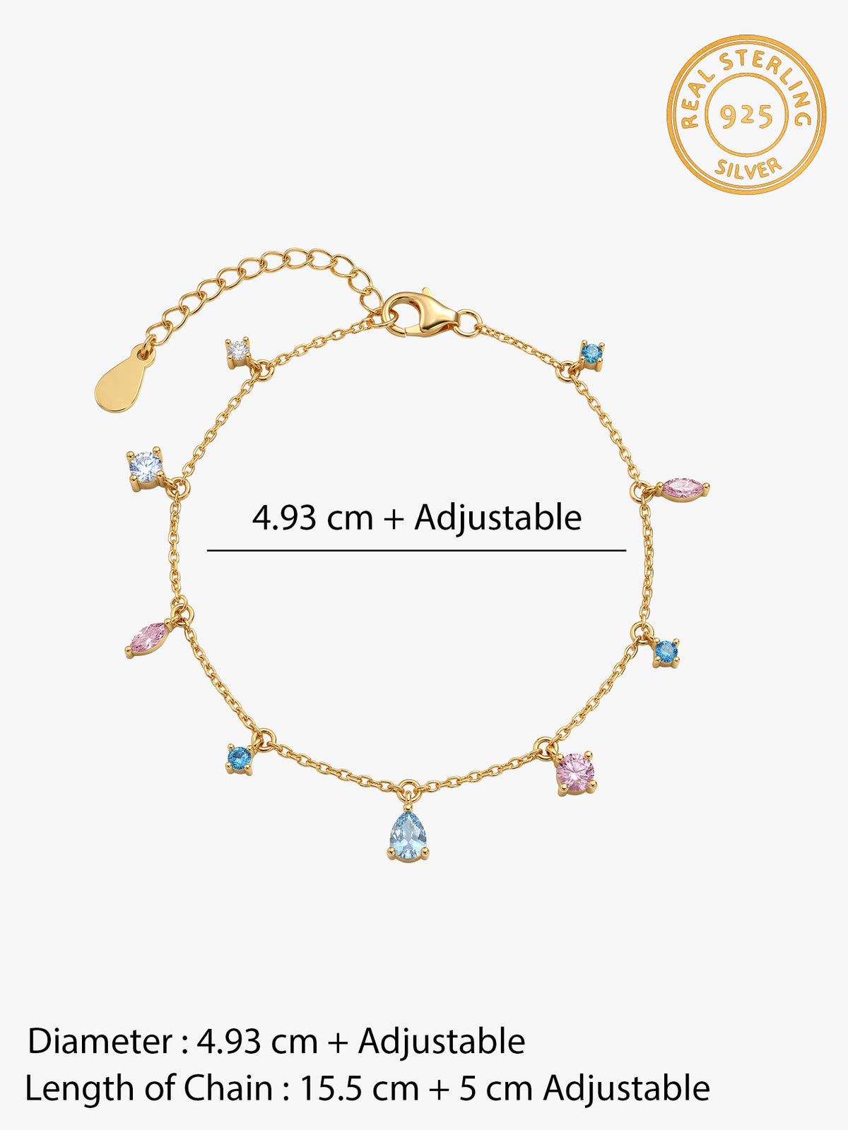 Golden Spectrum Flare Bracelet