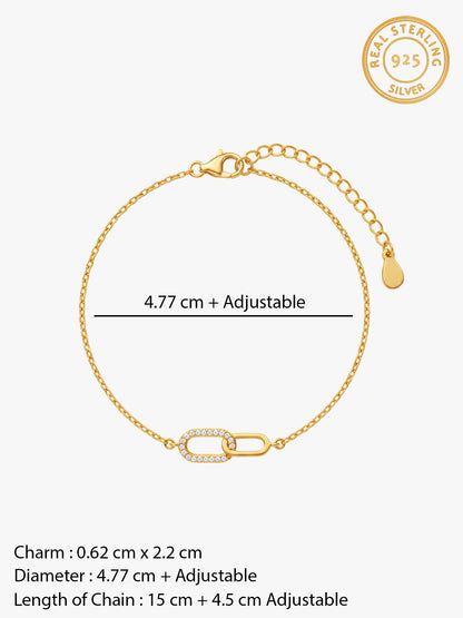 Golden Anchor Bracelet