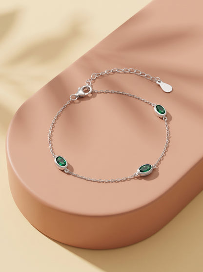 Silver Jade Solstice Bracelet